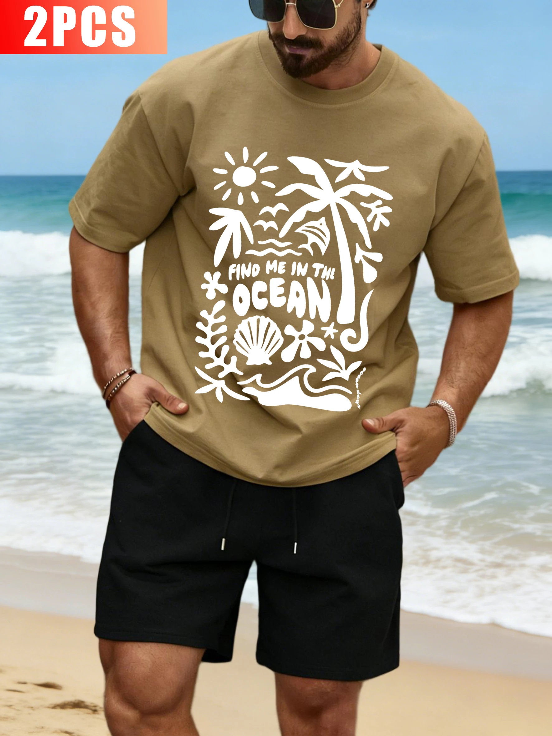 Find Me In The Ocean Printed Sportsuit Men Summer Cotton O-Neck Tee Drawstring Sport Wide-Leg Shorts Unisex Retro Clothing
Find Me In The Ocean Printed Sportsuit Men Summer Cotton O-Neck Tee Drawstring Sport Wide-Leg Shorts Unisex Retro Clothing