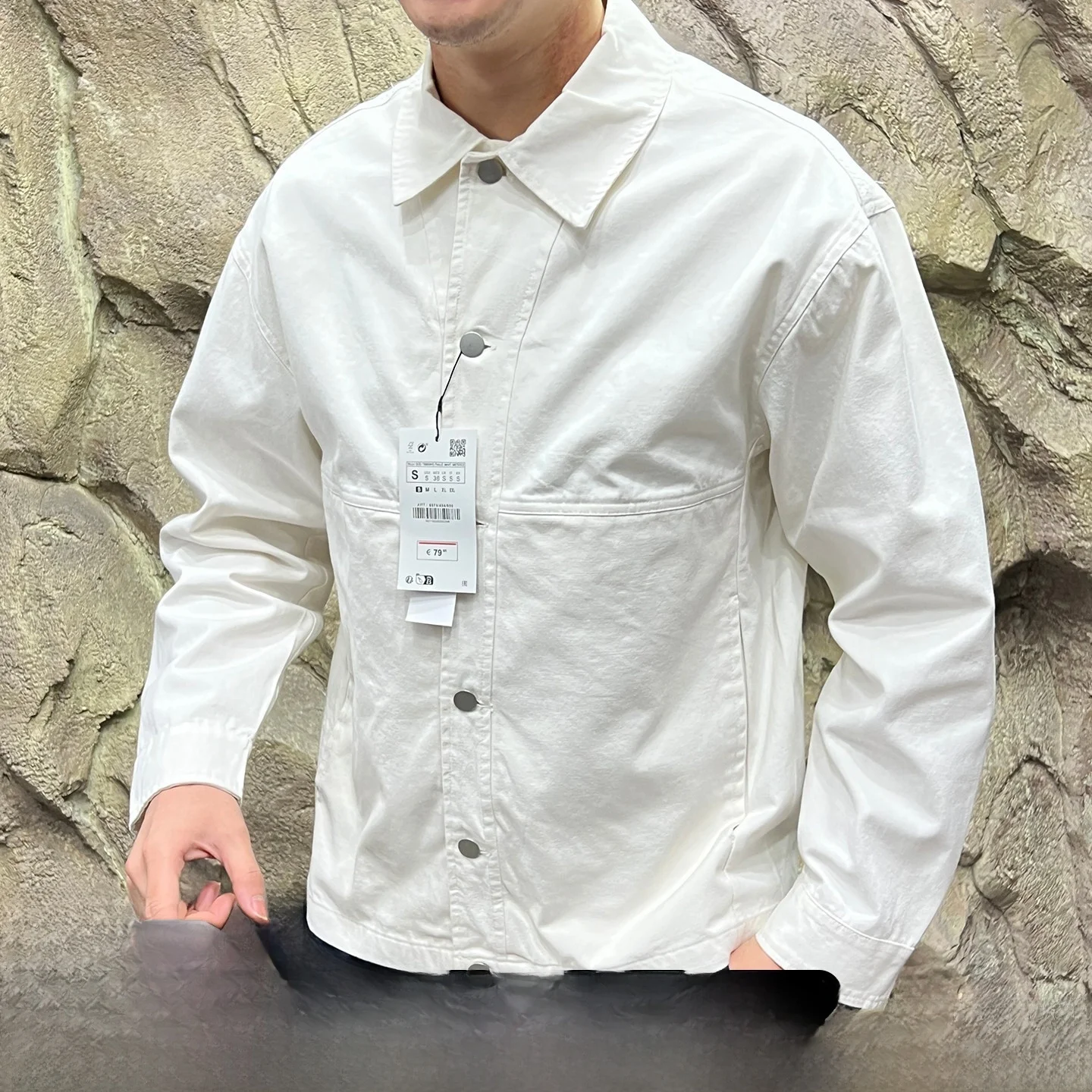 Waed Pure Cotton Long Sve Loose Fit Men's irt Jaet Breathable Casual Autumn Faion Workwear Sle
Waed Pure Cotton Long Sve Loose Fit Men's irt Jaet Breathable Casual Autumn Faion Workwear Sle