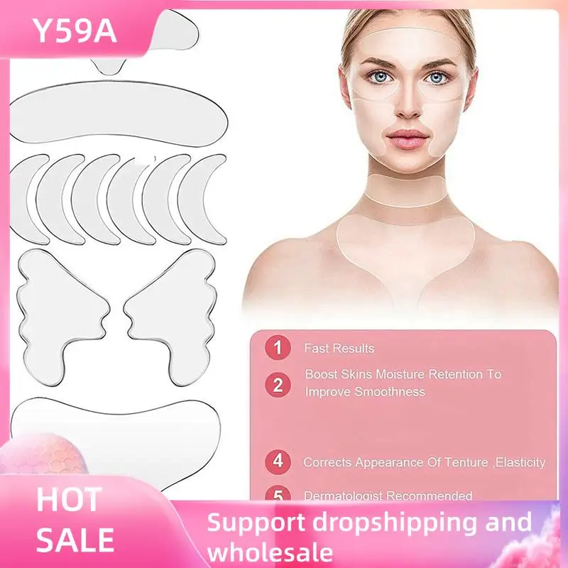 Y59A 33Pcs Reusable Silicone Wrinkle Removal Sticker Face Forehead Neck Eye Sticker Pad Anti Aging Skin Lifting Care Patch
Y59A 33Pcs Reusable Silicone Wrinkle Removal Sticker Face Forehead Neck Eye Sticker Pad Anti Aging Skin Lifting Care Patch