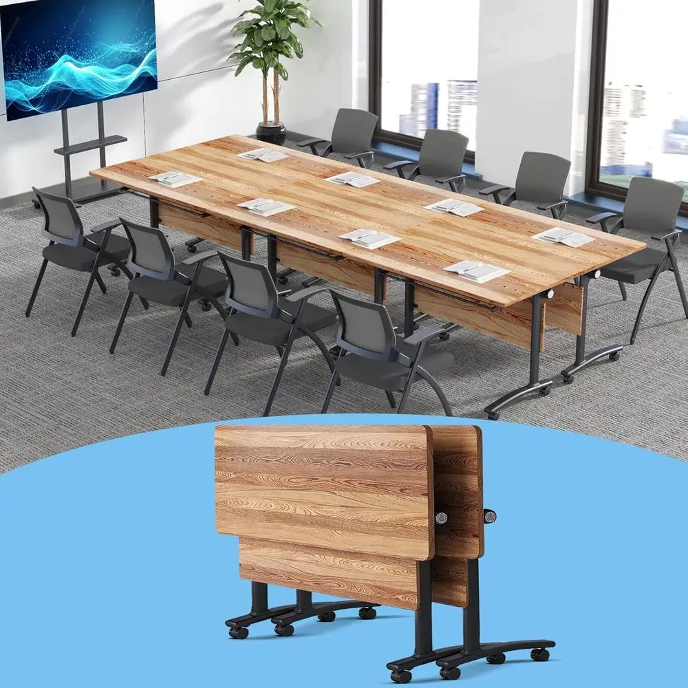 Durable Folding Conference Table with Lip-Top for Meetings and Home Office (2, C, 47.2IN)
Durable Folding Conference Table with Lip-Top for Meetings and Home Office (2, C, 47.2IN)