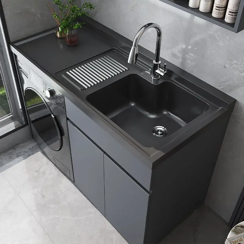 Honeycomb aluminum balcony washing machine cabinet combined washing tank pool table with washboard roller integrated laundry cab
Honeycomb aluminum balcony washing machine cabinet combined washing tank pool table with washboard roller integrated laundry cab