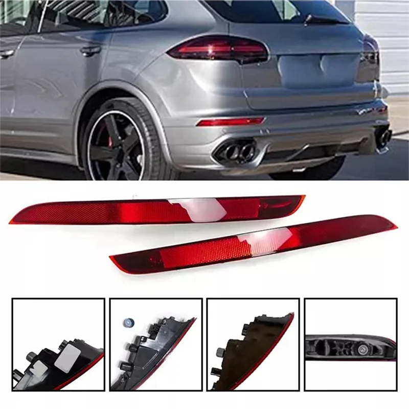 1Pair Rear Bumper Brake Light Reflector For Porsche Cayenne 2018-2023 Left+Right 9Y0945725A /9Y0945726A
1Pair Rear Bumper Brake Light Reflector For Porsche Cayenne 2018-2023 Left+Right 9Y0945725A /9Y0945726A