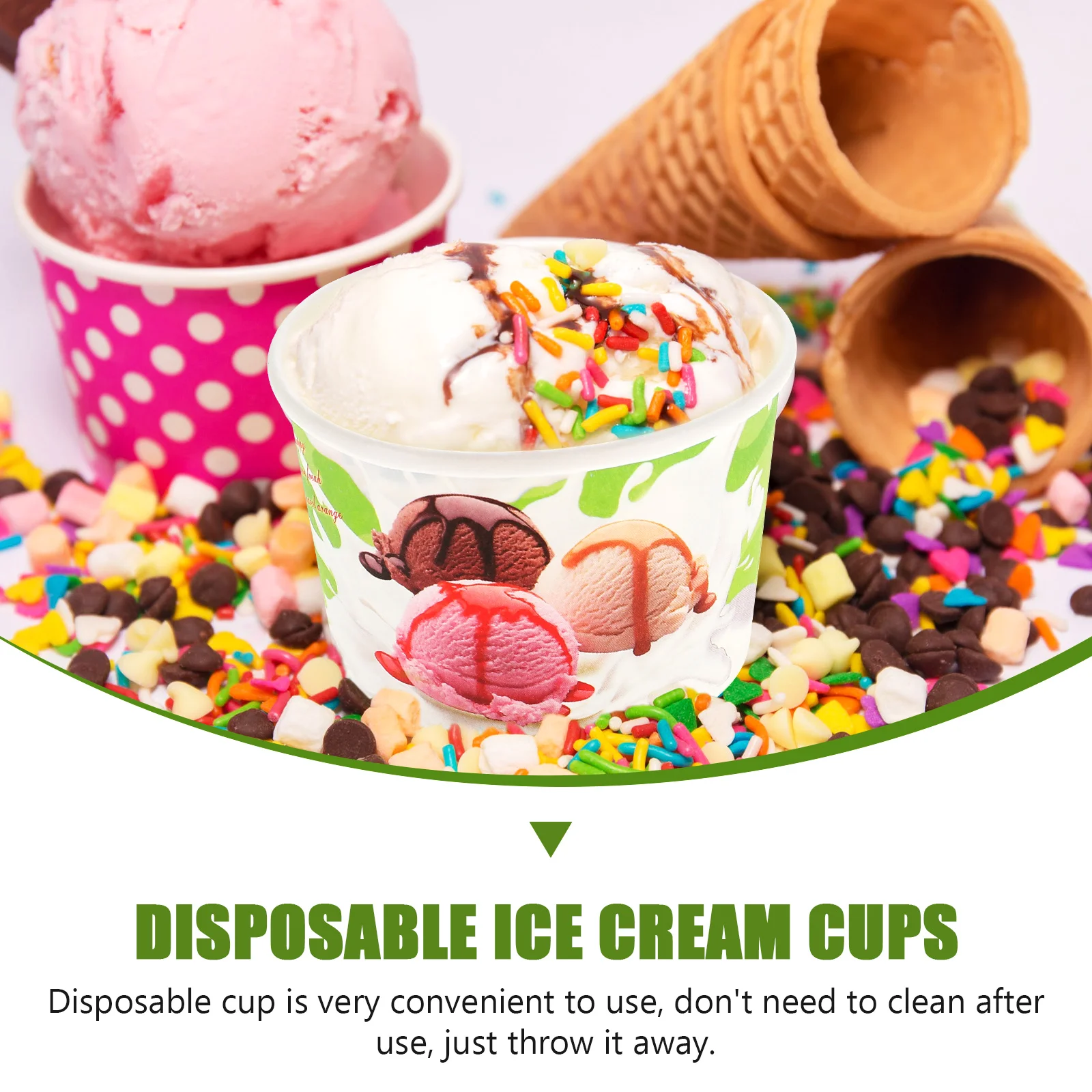 100set 100 Sets Disposable Ice Cream Cake Paper Cups PP Lids Safe Packaging Sundae Bars Bakeries Food Trucks Restaurants
100set 100 Sets Disposable Ice Cream Cake Paper Cups PP Lids Safe Packaging Sundae Bars Bakeries Food Trucks Restaurants