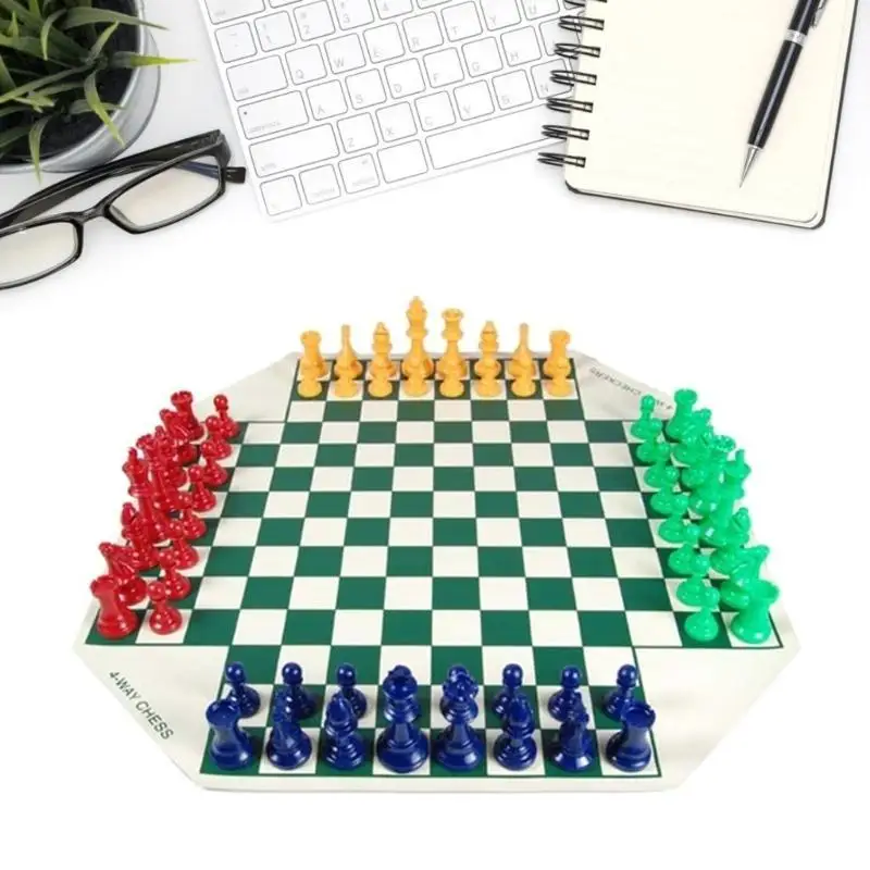 652F 4 Player Chess Board Game Set Soft Folding Chess Board Travel Family Chess Game
652F 4 Player Chess Board Game Set Soft Folding Chess Board Travel Family Chess Game