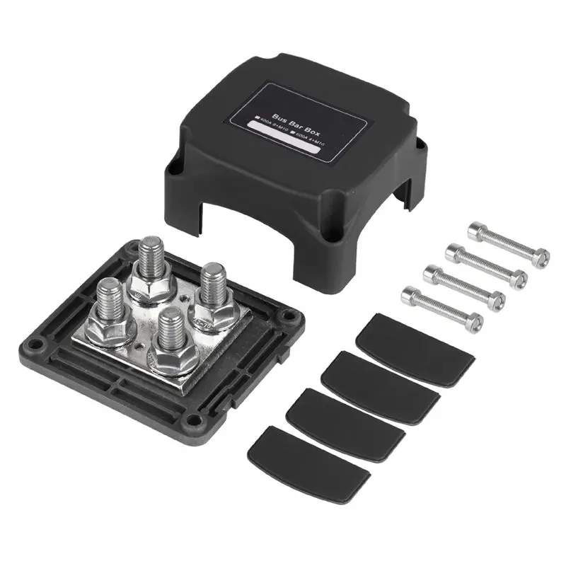 AEA6-For Auto RV Marine Truck Boat Heavy Duty 400A 48V Bus Bar Tin Plated Copper Power Distribution Block Ground Busbar Box
AEA6-For Auto RV Marine Truck Boat Heavy Duty 400A 48V Bus Bar Tin Plated Copper Power Distribution Block Ground Busbar Box