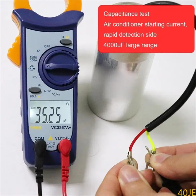 40JE Advanced Auto Ranging Multimeter With True RMS Calculation And Data Hold Function For HVAC Technicians
40JE Advanced Auto Ranging Multimeter With True RMS Calculation And Data Hold Function For HVAC Technicians