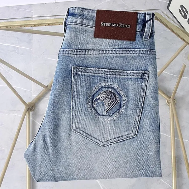 Stefno Rci Comfortable Casual Men's Jeans Spring Summer Thin Embroidered Steven SR Faionable Slim Fit Low Waist Zipper
Stefno Rci Comfortable Casual Men's Jeans Spring Summer Thin Embroidered Steven SR Faionable Slim Fit Low Waist Zipper