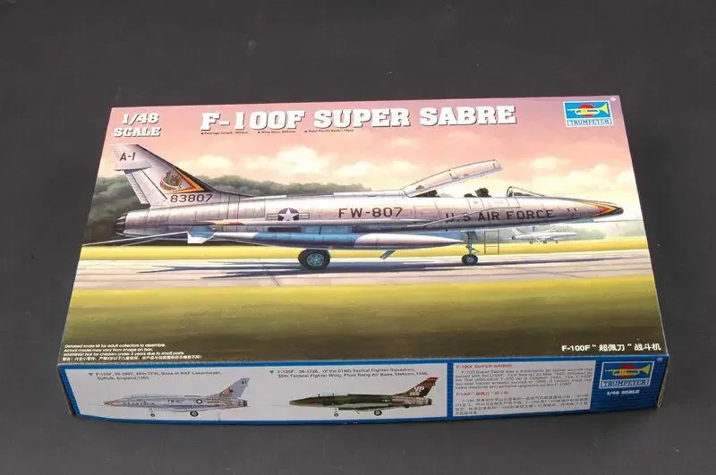 Trumpeter 1/48 Sacle 02840 F-100F Super Sabre Fighter, комплект пластиковой модели для сборки
Trumpeter 1/48 Sacle 02840 F-100F Super Sabre Fighter, комплект пластиковой модели для сборки