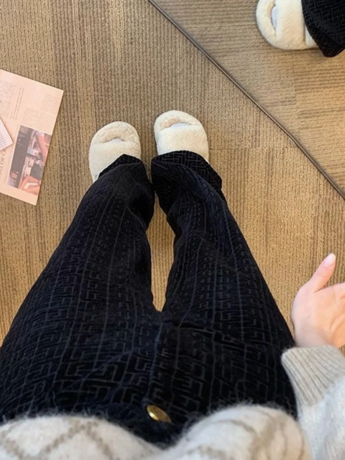 plus Size High Waist Wide Leg Pants Autumn Winter New Style Warm Casual Women's Fashionable plus Size 300 Pounds Pants
plus Size High Waist Wide Leg Pants Autumn Winter New Style Warm Casual Women's Fashionable plus Size 300 Pounds Pants