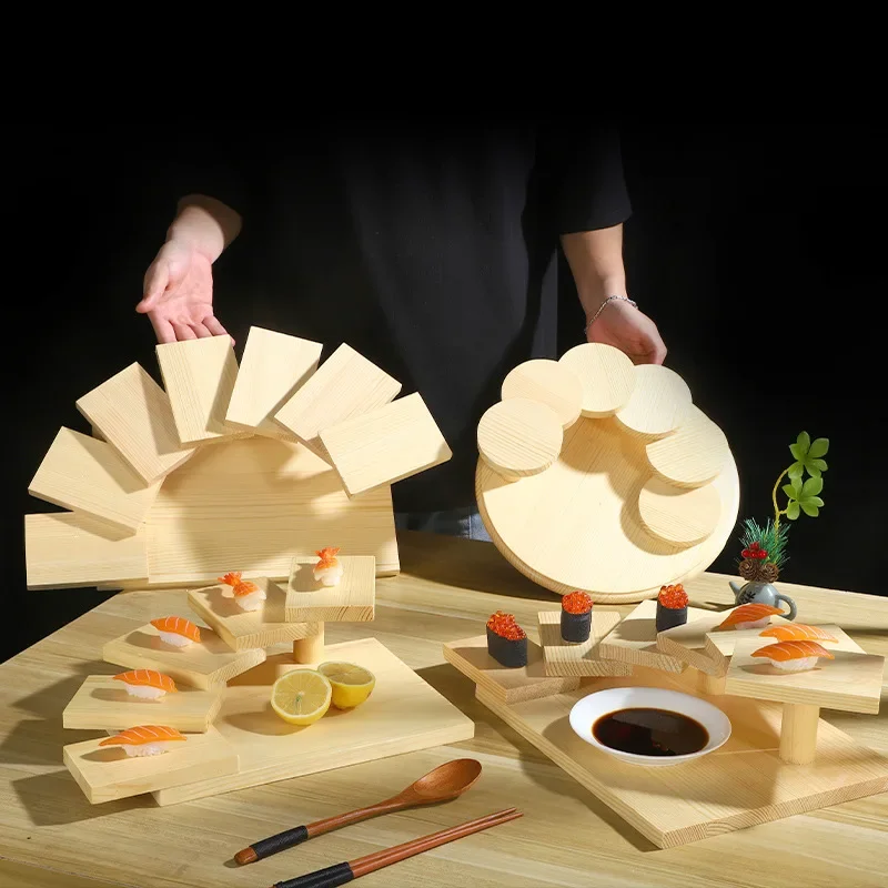 Japanese Style Stepped Barbecue Tableware Sashimi Sushi Plates Artistic Dishes Creative Hot Pot Tableware Wooden
Japanese Style Stepped Barbecue Tableware Sashimi Sushi Plates Artistic Dishes Creative Hot Pot Tableware Wooden