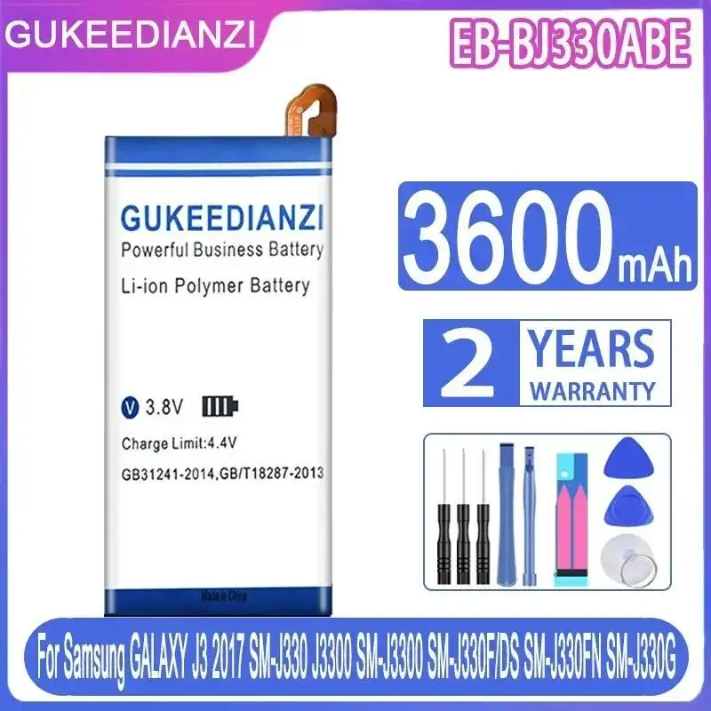 Battery EB-BJ330ABE 3600mAh For Samsung Galaxy J3 2017 SM-J330 J3300 SM-J3300 SM-J330F DS SM-J330FN SM-J330G SM-J330L
Battery EB-BJ330ABE 3600mAh For Samsung Galaxy J3 2017 SM-J330 J3300 SM-J3300 SM-J330F DS SM-J330FN SM-J330G SM-J330L