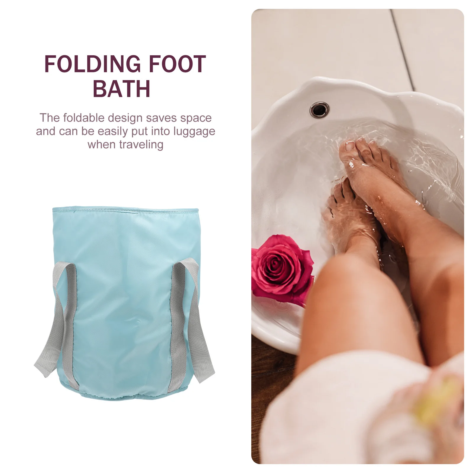 Home Foot Basin Folding Soak Container Double Handles Reinforced Stress Areas Practical Reliable Long Service Life
Home Foot Basin Folding Soak Container Double Handles Reinforced Stress Areas Practical Reliable Long Service Life