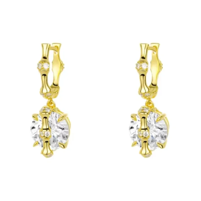 Bellux New Arrival Bamboo Design 925 Silver Synthetic Zircon Gold Plated Four Claw White Diamond shiny Fashion Earring Pendant
Bellux New Arrival Bamboo Design 925 Silver Synthetic Zircon Gold Plated Four Claw White Diamond shiny Fashion Earring Pendant