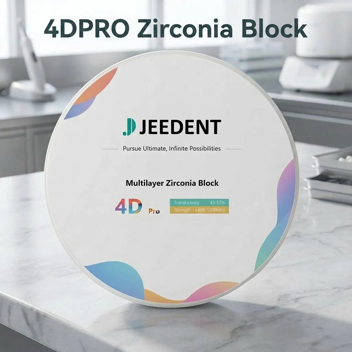 JEEDENT 4DPRO Natural Gradient Multilayer Zirconia Disc 98mm Open System Aesthetic Restoration Material for CAD CAM Lab
JEEDENT 4DPRO Natural Gradient Multilayer Zirconia Disc 98mm Open System Aesthetic Restoration Material for CAD CAM Lab