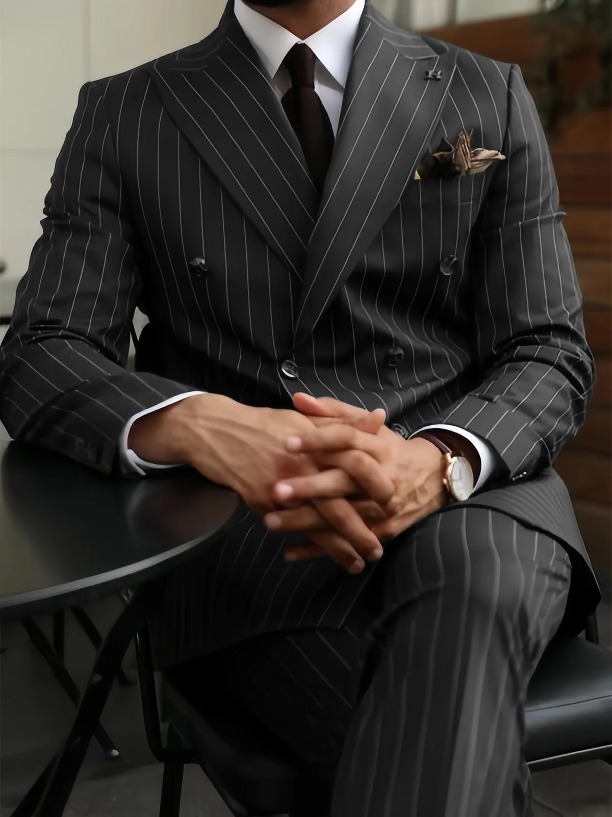 AnnieBritney Spring Black Stripe Suits for Men Slim Fit Peaked Lapel Double-Breasted Business Man Suit Blazer Traje Boda Hombre
AnnieBritney Spring Black Stripe Suits for Men Slim Fit Peaked Lapel Double-Breasted Business Man Suit Blazer Traje Boda Hombre