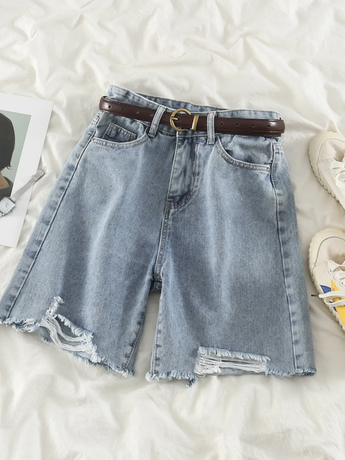 High Waist Skinny Jeans Short Pants Women's Summer Thin Loose plus Size Fat MM Slimming Denim Shorts Korean Style Five-Point ...
High Waist Skinny Jeans Short Pants Women's Summer Thin Loose plus Size Fat MM Slimming Denim Shorts Korean Style Five-Point ...