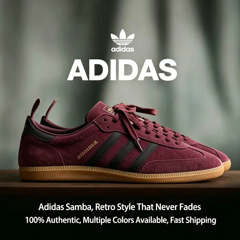 Adidas samba Trefoil Unisex Low Top Sneakers, Classic Wear-resistant Street Style Fashion Casual Trainers JR3848
Adidas samba Trefoil Unisex Low Top Sneakers, Classic Wear-resistant Street Style Fashion Casual Trainers JR3848