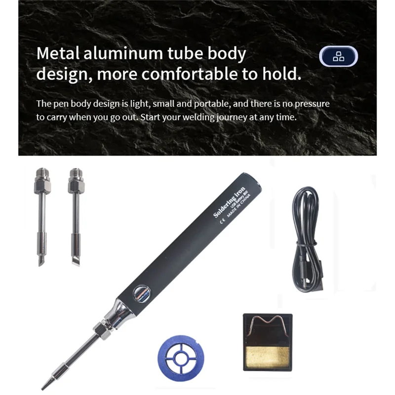 BOFO Wireless Soldering Iron USB Charging Portable Built-In Lithium Battery Home Outdoor Repair Tool Electric Soldering Iron
BOFO Wireless Soldering Iron USB Charging Portable Built-In Lithium Battery Home Outdoor Repair Tool Electric Soldering Iron