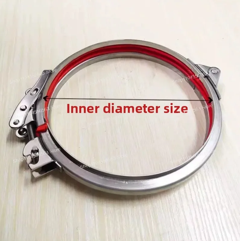Quick Release Pipe Clamp, Round Duct Barrel Clamp Ring, SS/Galvanized, 80-400mm Dia Adjustable Hose Clamp
Quick Release Pipe Clamp, Round Duct Barrel Clamp Ring, SS/Galvanized, 80-400mm Dia Adjustable Hose Clamp