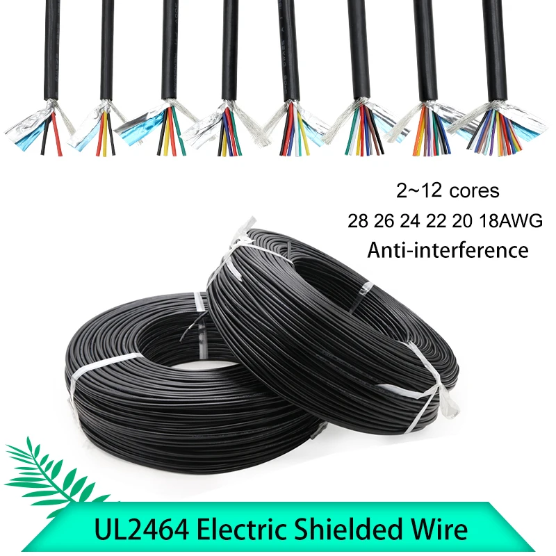 2/5/10M Multi-Core UL2464 Shielded Wire 28 26 24 22 20 18AWG Channel Audio Line Copper Signal Control Cable Sheathed Wires
2/5/10M Multi-Core UL2464 Shielded Wire 28 26 24 22 20 18AWG Channel Audio Line Copper Signal Control Cable Sheathed Wires