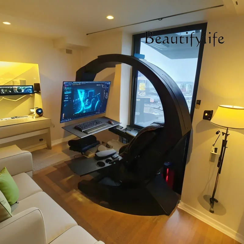 Integrated ergonomic seat Intelligent game e-sports chair Home computer chair table
Integrated ergonomic seat Intelligent game e-sports chair Home computer chair table