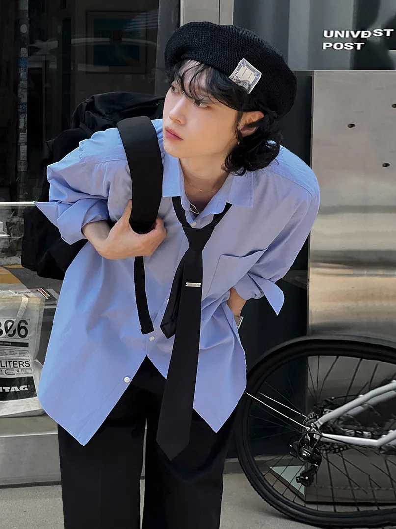 TANGZ STUDIO Blue Casual Long Sve irt for Boys Sunlit Clean Sle Youth Faion Polyester Material Autumn Wear
TANGZ STUDIO Blue Casual Long Sve irt for Boys Sunlit Clean Sle Youth Faion Polyester Material Autumn Wear