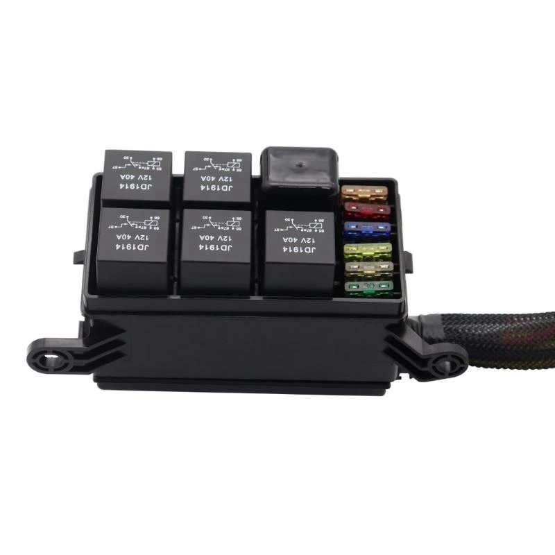 37JE Fuses and Relays Box,12V 6-Slot Waterproof Fuses with Relays Box, Universal Holder, Pre-Wired Blade Fuses Relays
37JE Fuses and Relays Box,12V 6-Slot Waterproof Fuses with Relays Box, Universal Holder, Pre-Wired Blade Fuses Relays