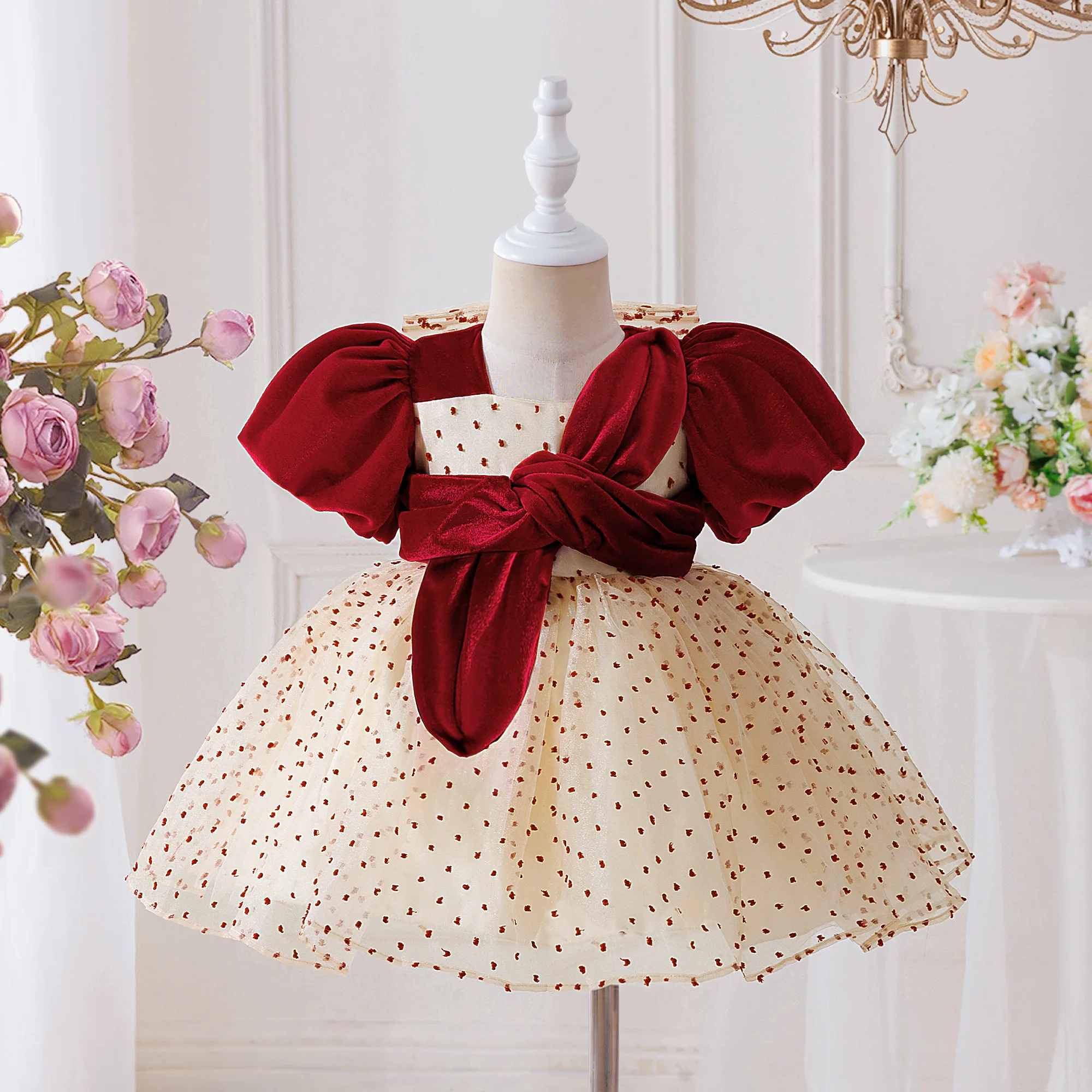 Polka Dot Baby Girls Party Princess Dress Toddler Tulle Wedding Bridesmaids 1st Birthday Dresses Christmas Costume Kids Clothing
Polka Dot Baby Girls Party Princess Dress Toddler Tulle Wedding Bridesmaids 1st Birthday Dresses Christmas Costume Kids Clothing