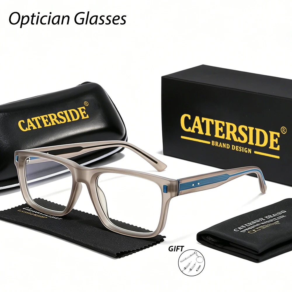 CATERSIDE Retro Men Optical Glasses Customized Square Lens Prescription Glasses Women Myopia and Farsightedness Reading Glasses
CATERSIDE Retro Men Optical Glasses Customized Square Lens Prescription Glasses Women Myopia and Farsightedness Reading Glasses