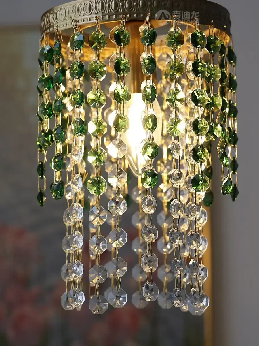 Retro Green Lustre Crystal Pendant Light - LED Ceiling Chandelier, Hanging Lamp for Bedroom Bedside, Living Room & Dining Table
Retro Green Lustre Crystal Pendant Light - LED Ceiling Chandelier, Hanging Lamp for Bedroom Bedside, Living Room & Dining Table