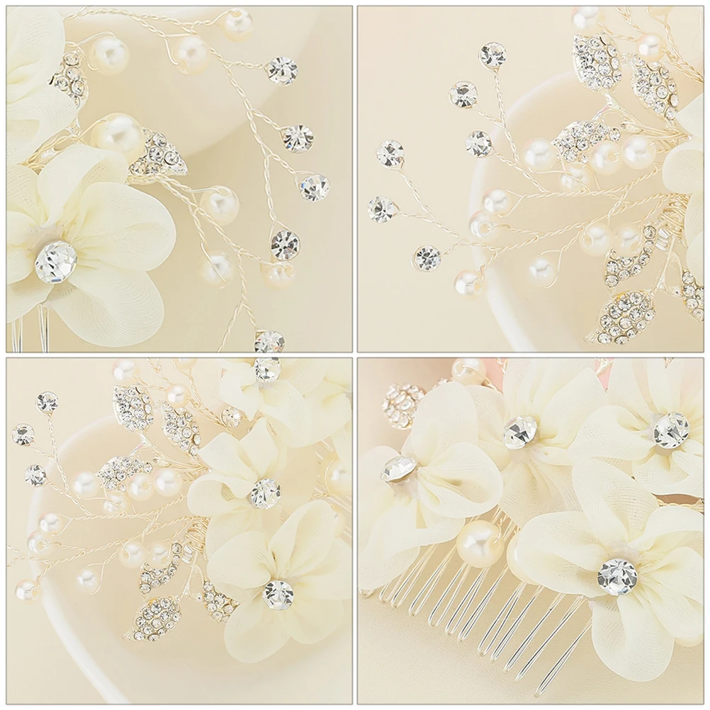 Pearl Rhinestone Hair Comb Elegant Alloy Headdress for Women Wedding Party Accessories Bridal Silver Decorative
Pearl Rhinestone Hair Comb Elegant Alloy Headdress for Women Wedding Party Accessories Bridal Silver Decorative