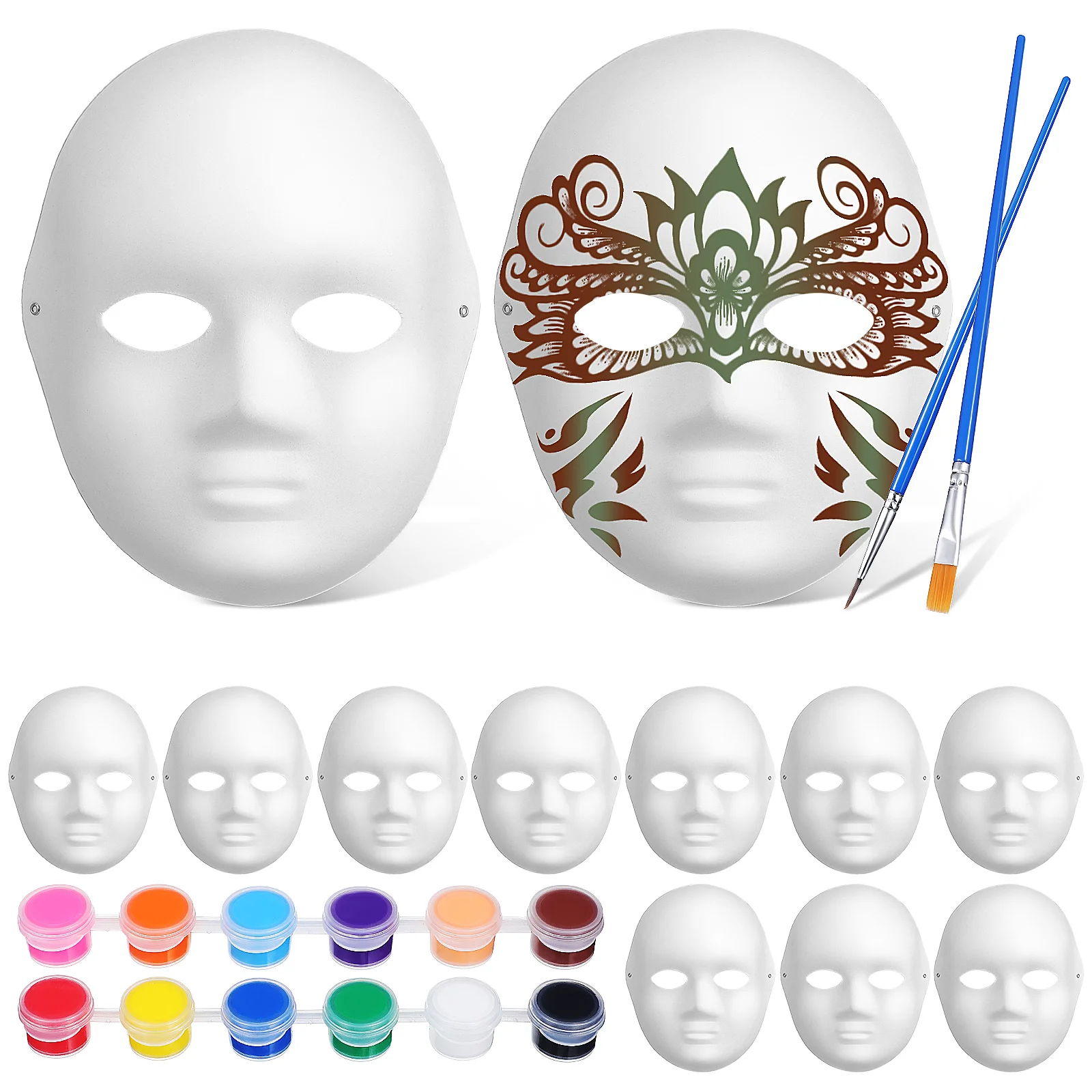Blank Masks To Decorate Paintable Paper For Crafts Making Kit Halloween Hand Painted DIY
Blank Masks To Decorate Paintable Paper For Crafts Making Kit Halloween Hand Painted DIY