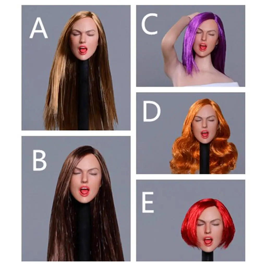 1 6 Scale Female Head Sculpture Plastic Action Figure Model Accessory for
1 6 Scale Female Head Sculpture Plastic Action Figure Model Accessory for