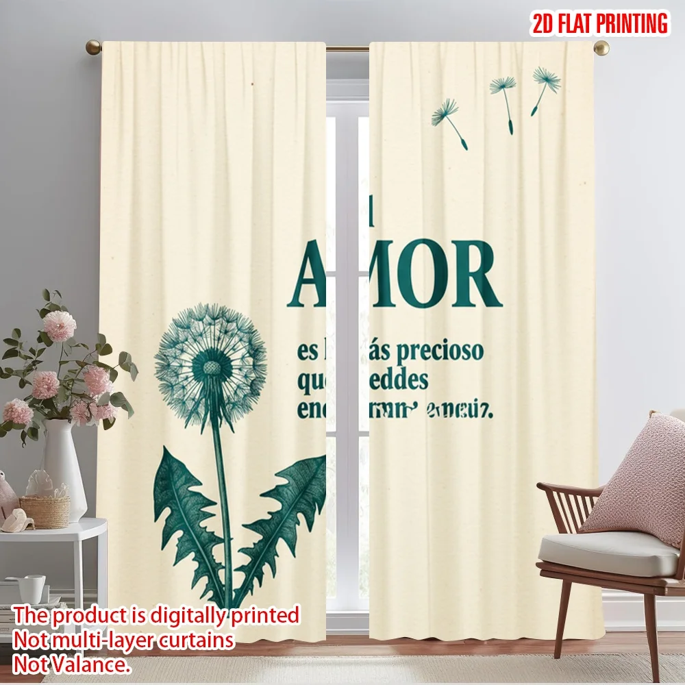 2pcs 2D flat printing Drapes Love Dandelion 100% Polyester Without Electricity Birthday Party Perfect for Parties and Everyday
2pcs 2D flat printing Drapes Love Dandelion 100% Polyester Without Electricity Birthday Party Perfect for Parties and Everyday