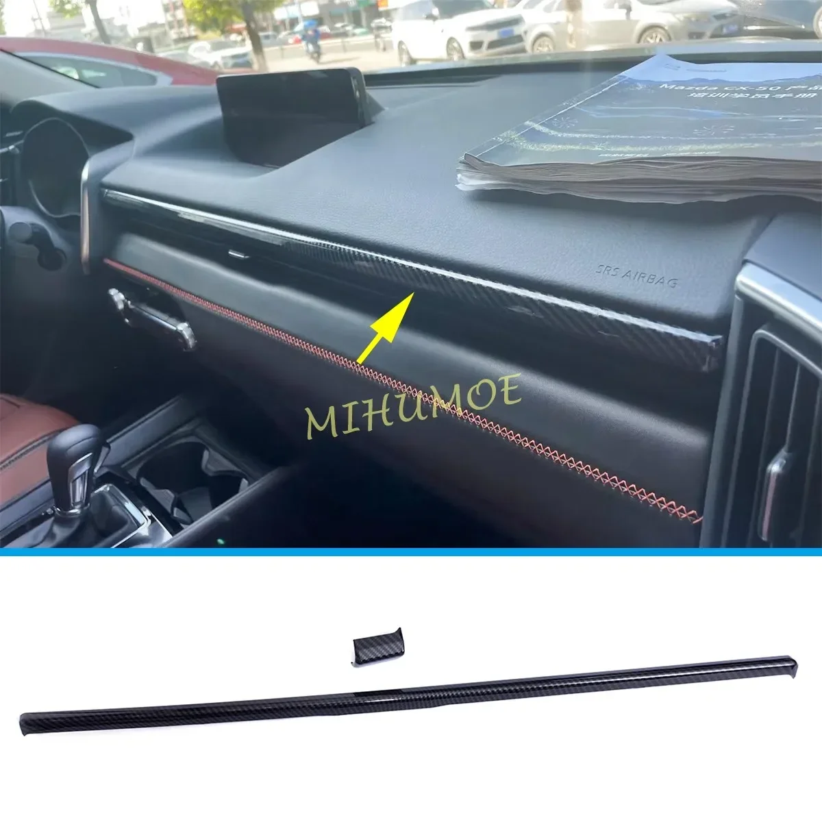 Углеродное волокно, внутренняя центральная консоль, молдинги приборной панели для Mazda CX-50 CX50 2023 2024 2025 
Углеродное волокно, внутренняя центральная консоль, молдинги приборной панели для Mazda CX-50 CX50 2023 2024 2025