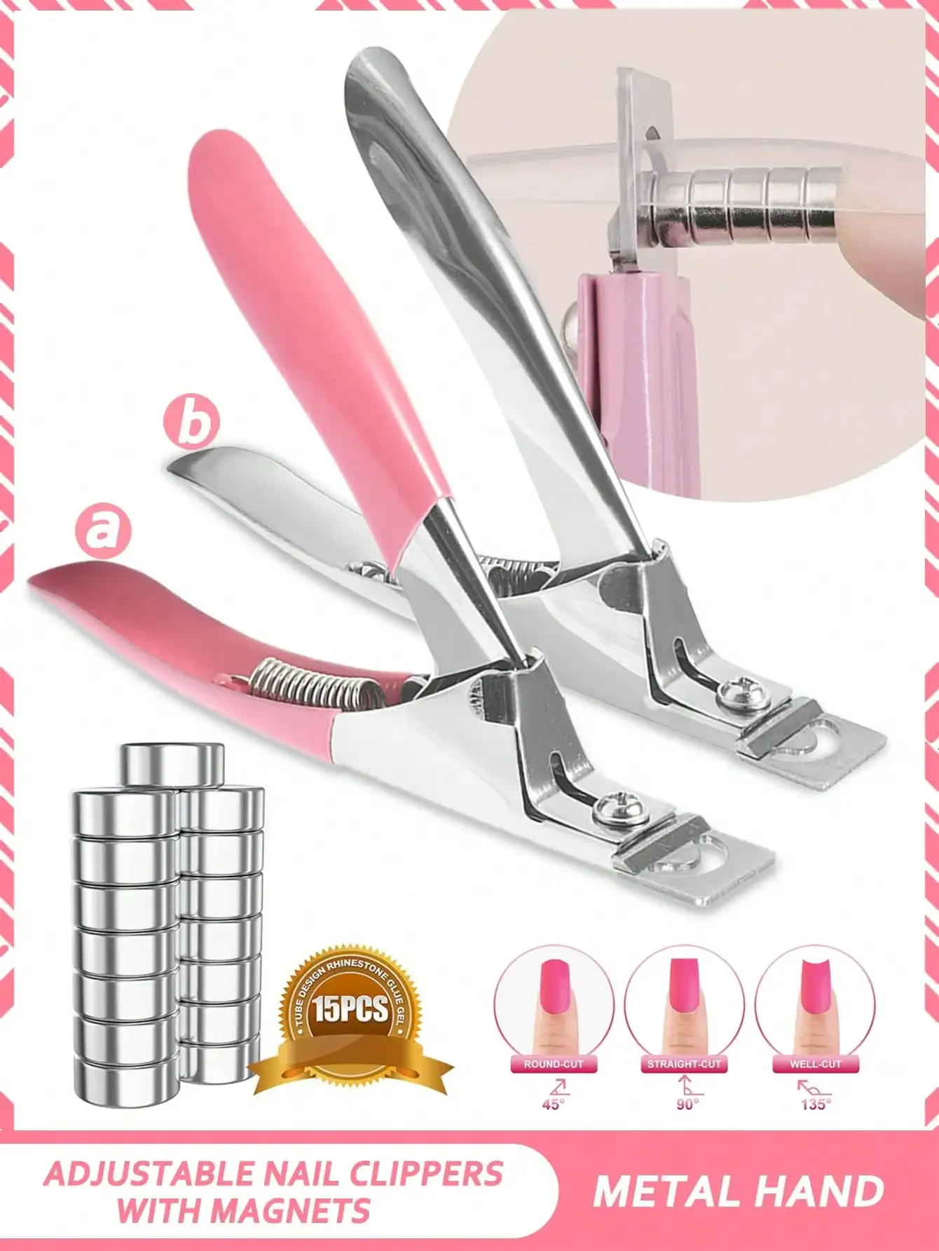 Adjustable Nail Clipper With Magnet, Suitable For Acrylic Nails, Professional Adjustable Acrylic Nail Cutter
Adjustable Nail Clipper With Magnet, Suitable For Acrylic Nails, Professional Adjustable Acrylic Nail Cutter