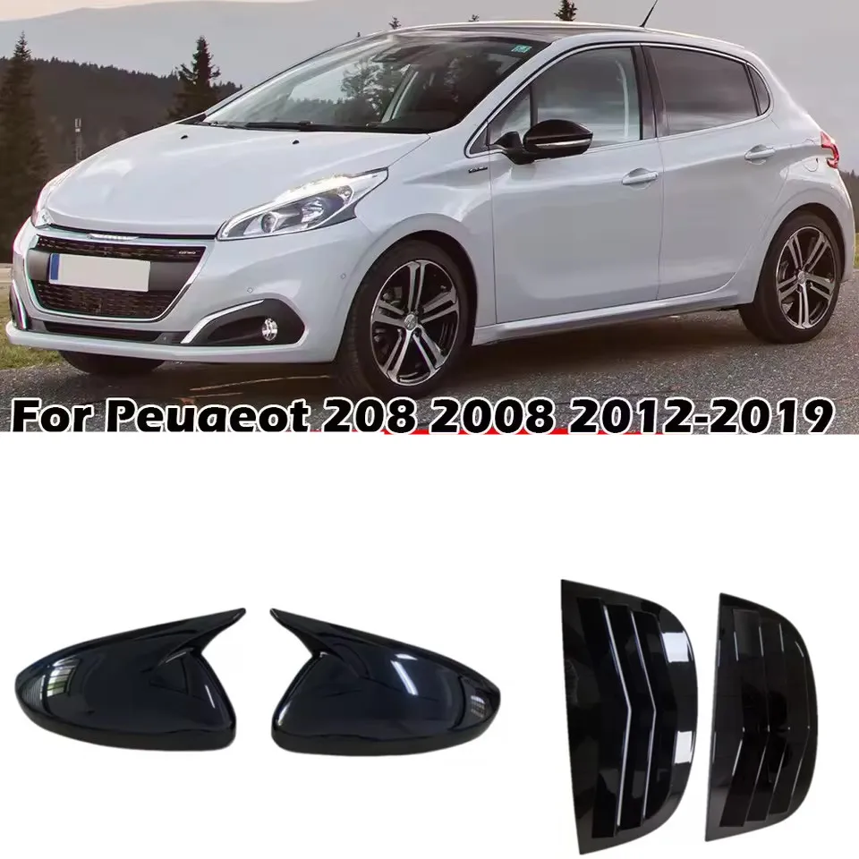 Side Wing Mirror Cover + Rear Side Window Shutter Louver Cover For Peugeot 208 308 408 508 307 308 2008 4008 5008 2013-2023
Side Wing Mirror Cover + Rear Side Window Shutter Louver Cover For Peugeot 208 308 408 508 307 308 2008 4008 5008 2013-2023