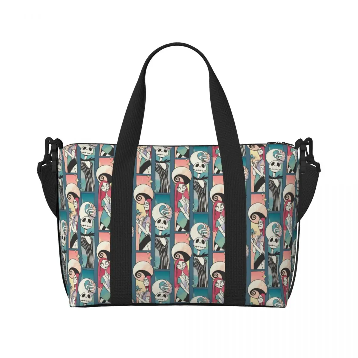 Custom Jack Skellington Groceries Shopping Tote Bag Women Big Capacity Beach Gym Travel Bags
Custom Jack Skellington Groceries Shopping Tote Bag Women Big Capacity Beach Gym Travel Bags