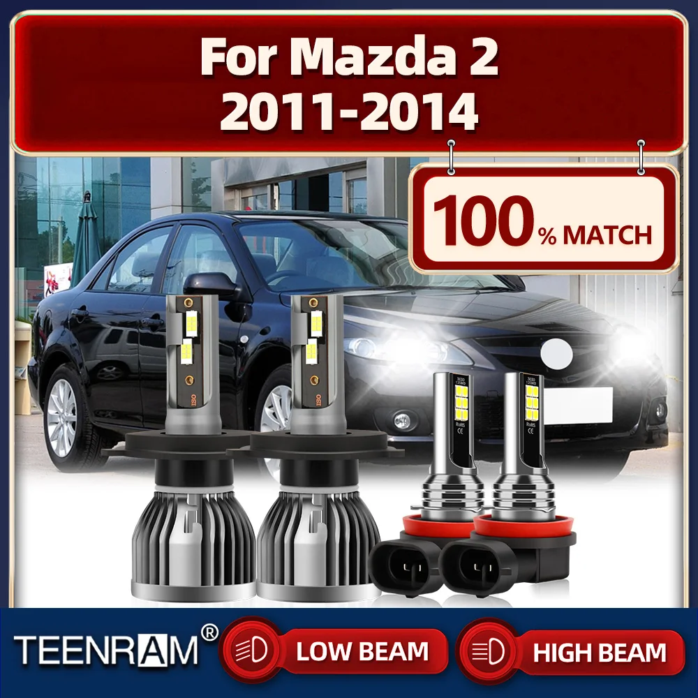 40000LM LED Headlight Bulbs 6000K White Super Bright Turbo Fog Lights 12V Plug And Play For Mazda 2 2011 2012 2013 2014
40000LM LED Headlight Bulbs 6000K White Super Bright Turbo Fog Lights 12V Plug And Play For Mazda 2 2011 2012 2013 2014