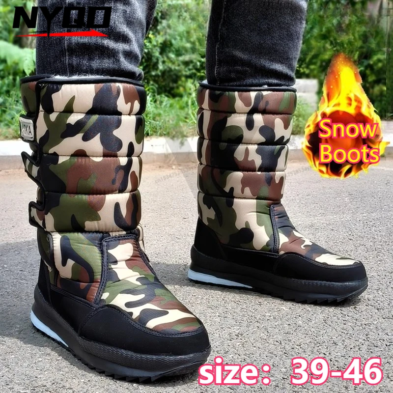 Winter Thick Men Snow Boots High Top Warm Cotton Shoes Lightweight Slip Resistant Camouflage Outdoor Boots
Winter Thick Men Snow Boots High Top Warm Cotton Shoes Lightweight Slip Resistant Camouflage Outdoor Boots