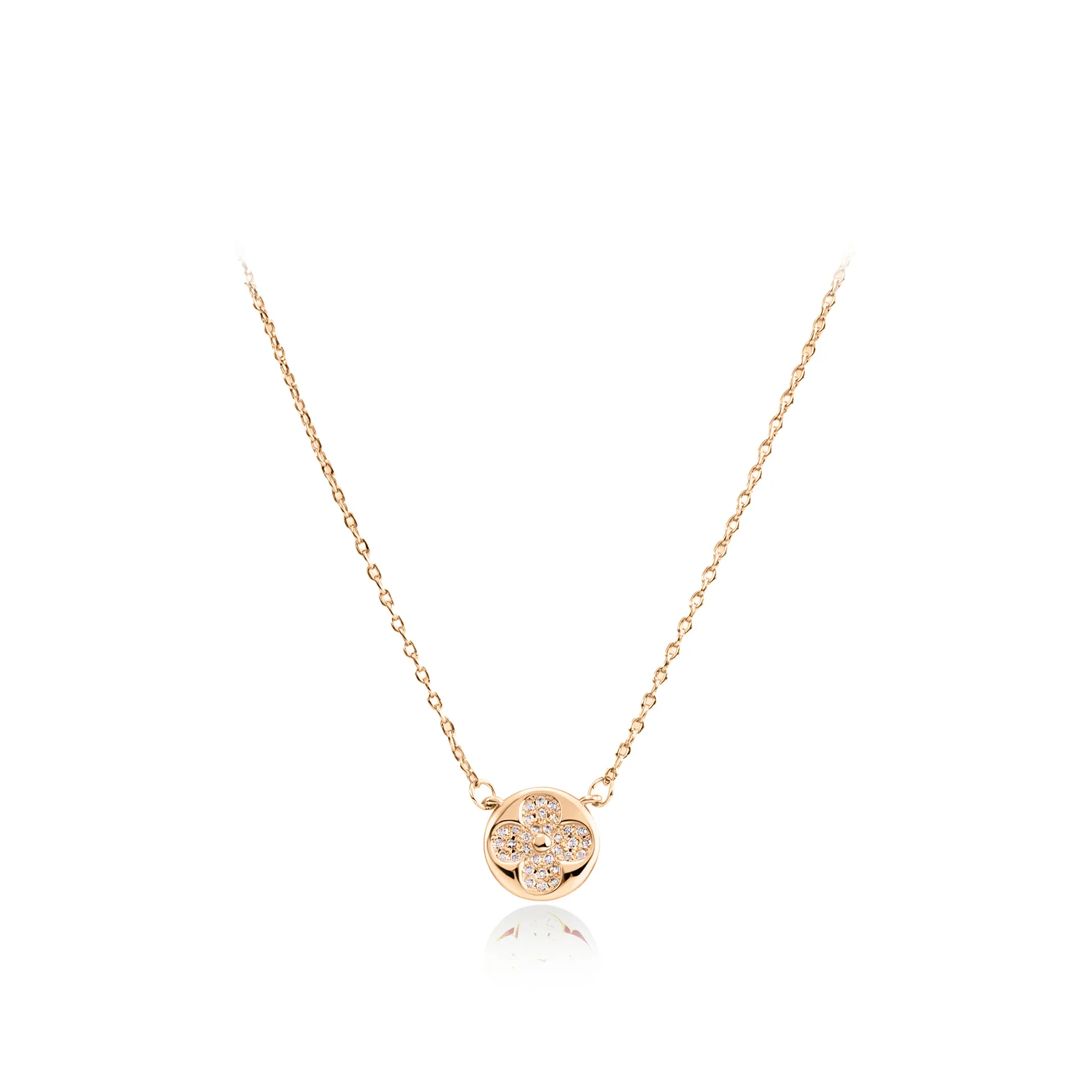 2026 New Women's 14K Gold Plated CZ Paved Round Clover Necklace, Anti-tarnish Vintage Minimalist Luxury Ins Trendy Jewelry Gift
2026 New Women's 14K Gold Plated CZ Paved Round Clover Necklace, Anti-tarnish Vintage Minimalist Luxury Ins Trendy Jewelry Gift