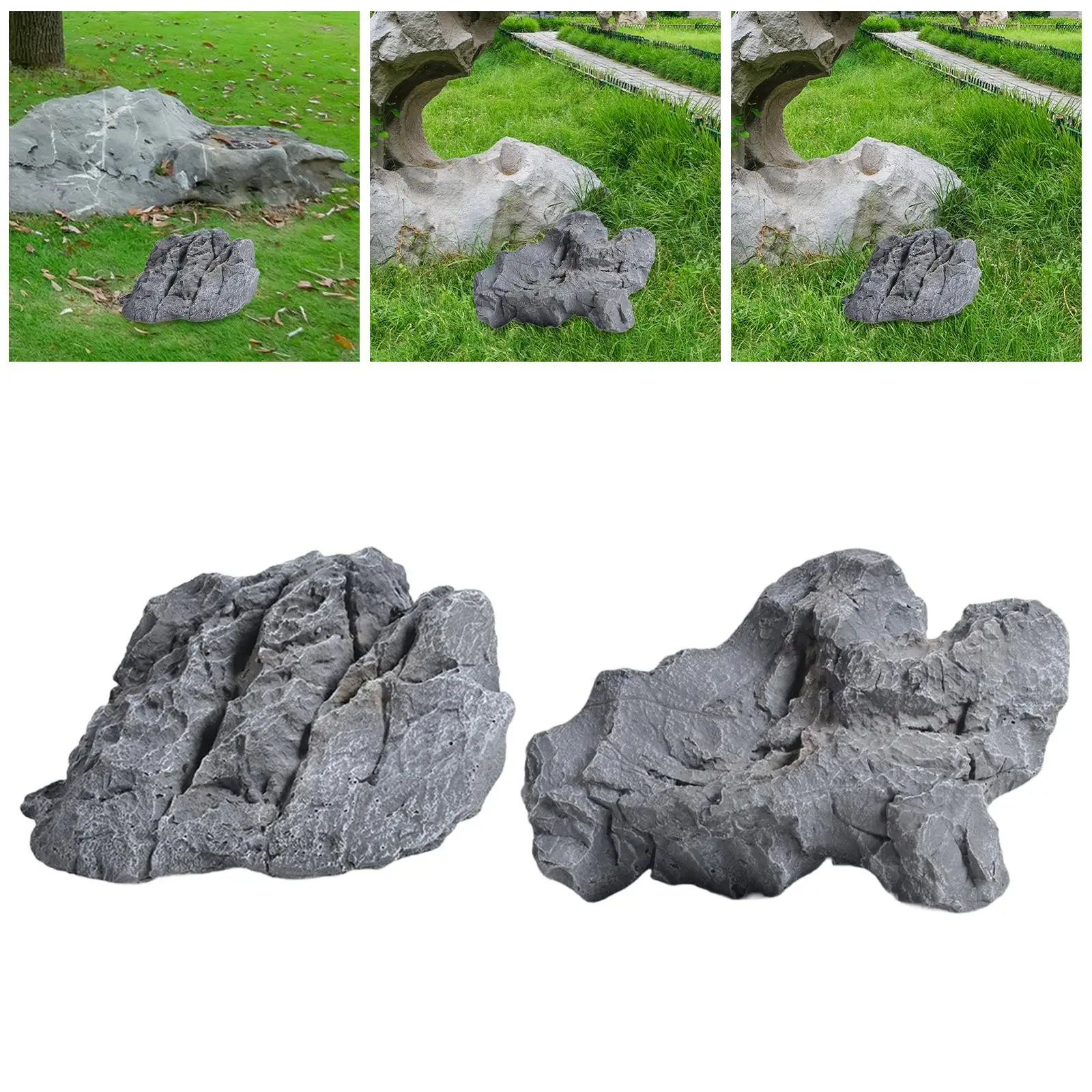 Imitation Rock Faux Stone Sculpture Sturdy Crafts Portable Photo Ornaments Landscape Decoration for Yard Balcony Garden Patio
Imitation Rock Faux Stone Sculpture Sturdy Crafts Portable Photo Ornaments Landscape Decoration for Yard Balcony Garden Patio