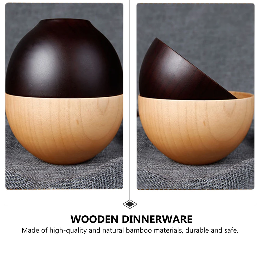 2pcs Wooden Bowl Small Coffee Brown Bamboo Smooth Edge Safe Kitchen Dinnerware Set Rice Noodle Container
2pcs Wooden Bowl Small Coffee Brown Bamboo Smooth Edge Safe Kitchen Dinnerware Set Rice Noodle Container