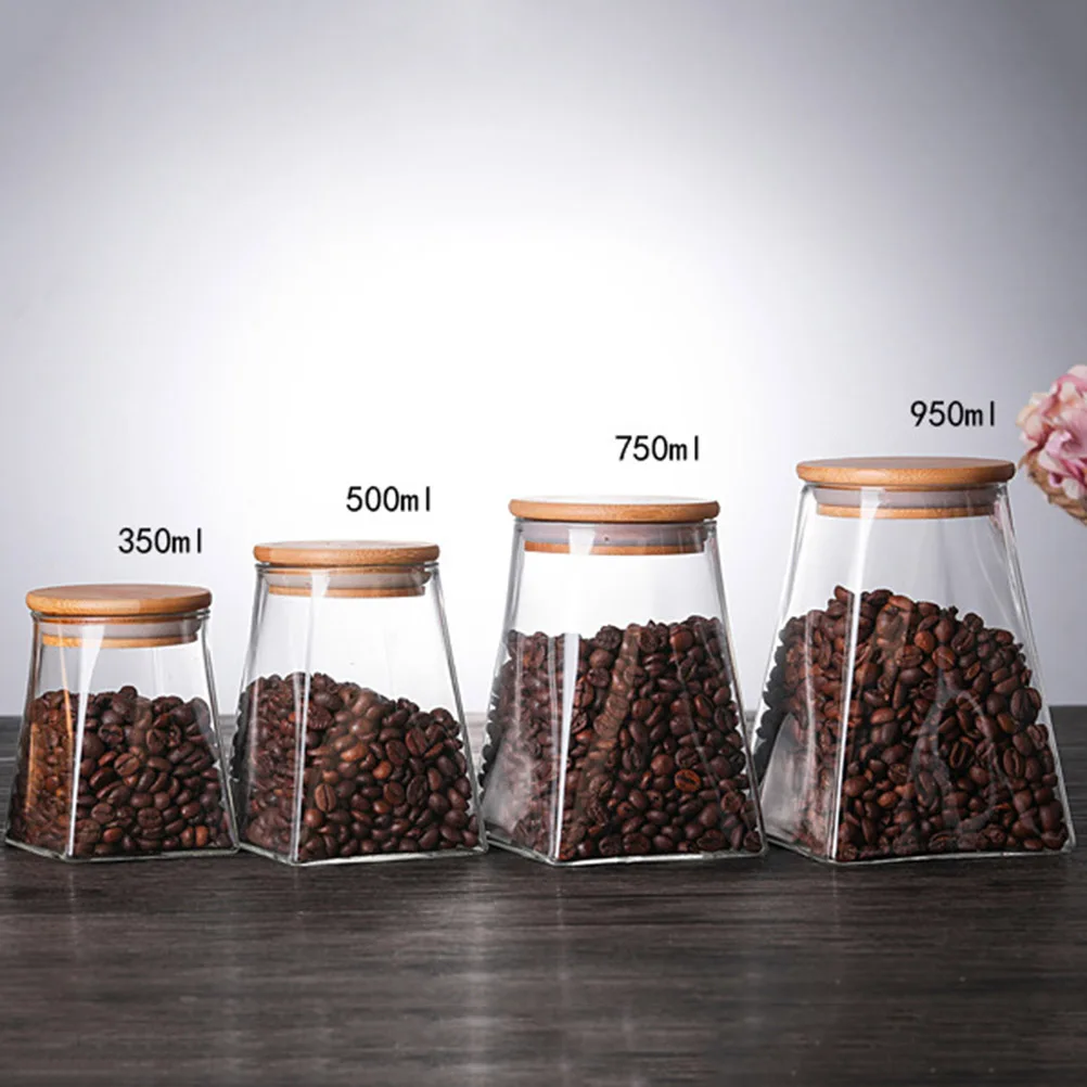 350ML Glass Storage Tank Airtight Container Sealing Lid Square Coffee Bean Candy Bamboo Snack Jar Moistureproof for Nuts
350ML Glass Storage Tank Airtight Container Sealing Lid Square Coffee Bean Candy Bamboo Snack Jar Moistureproof for Nuts