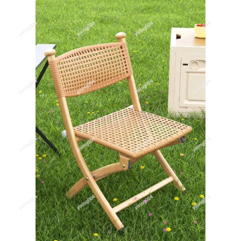 Outdoor Foldable Rattan Backrest Chair, Multifunctional Small Stool for Home Balcony Camping Travel
Outdoor Foldable Rattan Backrest Chair, Multifunctional Small Stool for Home Balcony Camping Travel