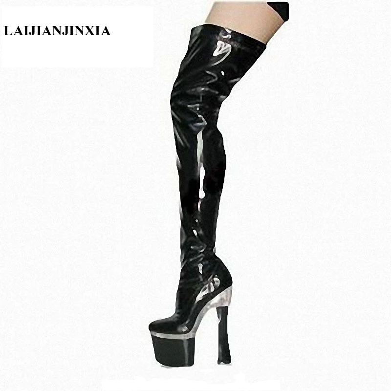 Mature Women's Boots Over The Knee New Steel Pole Dance Sexy Super High Evening Dress Pumps 18CM Spike Heels Lace Up Women Shoes
Mature Women's Boots Over The Knee New Steel Pole Dance Sexy Super High Evening Dress Pumps 18CM Spike Heels Lace Up Women Shoes
