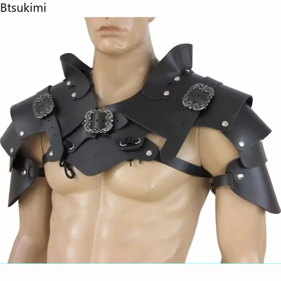 Steampunk Viking Roman Gladiator Warrior PU Leather Shoulder Armor Pauldrons Viking Knight Samurai Cosplay Party Costume Props
Steampunk Viking Roman Gladiator Warrior PU Leather Shoulder Armor Pauldrons Viking Knight Samurai Cosplay Party Costume Props