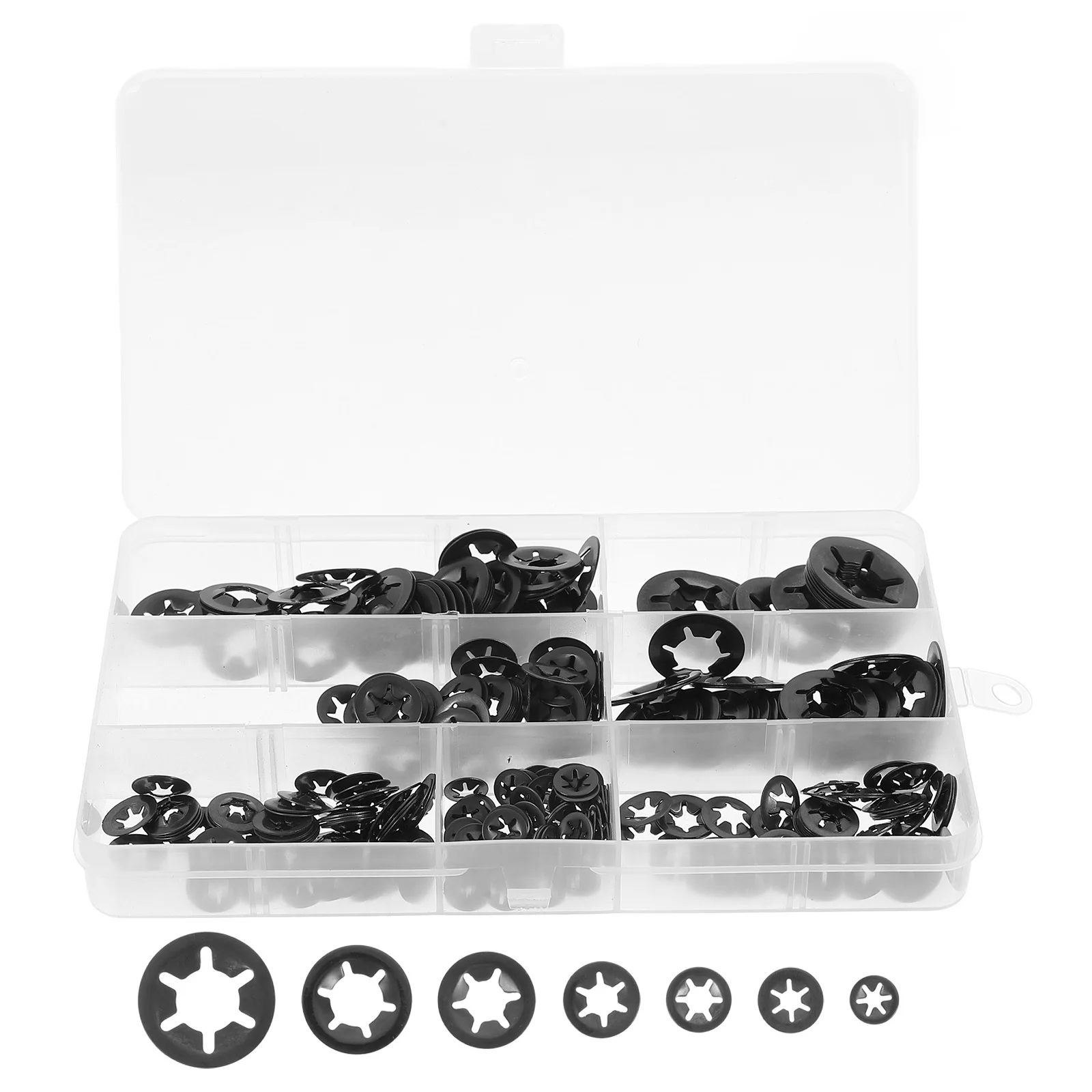 DOITOOL 340pcs Internal Tooth Lock Washers Assortment Kit Stainless Steel Star Lock Finish Black Fasteners
DOITOOL 340pcs Internal Tooth Lock Washers Assortment Kit Stainless Steel Star Lock Finish Black Fasteners