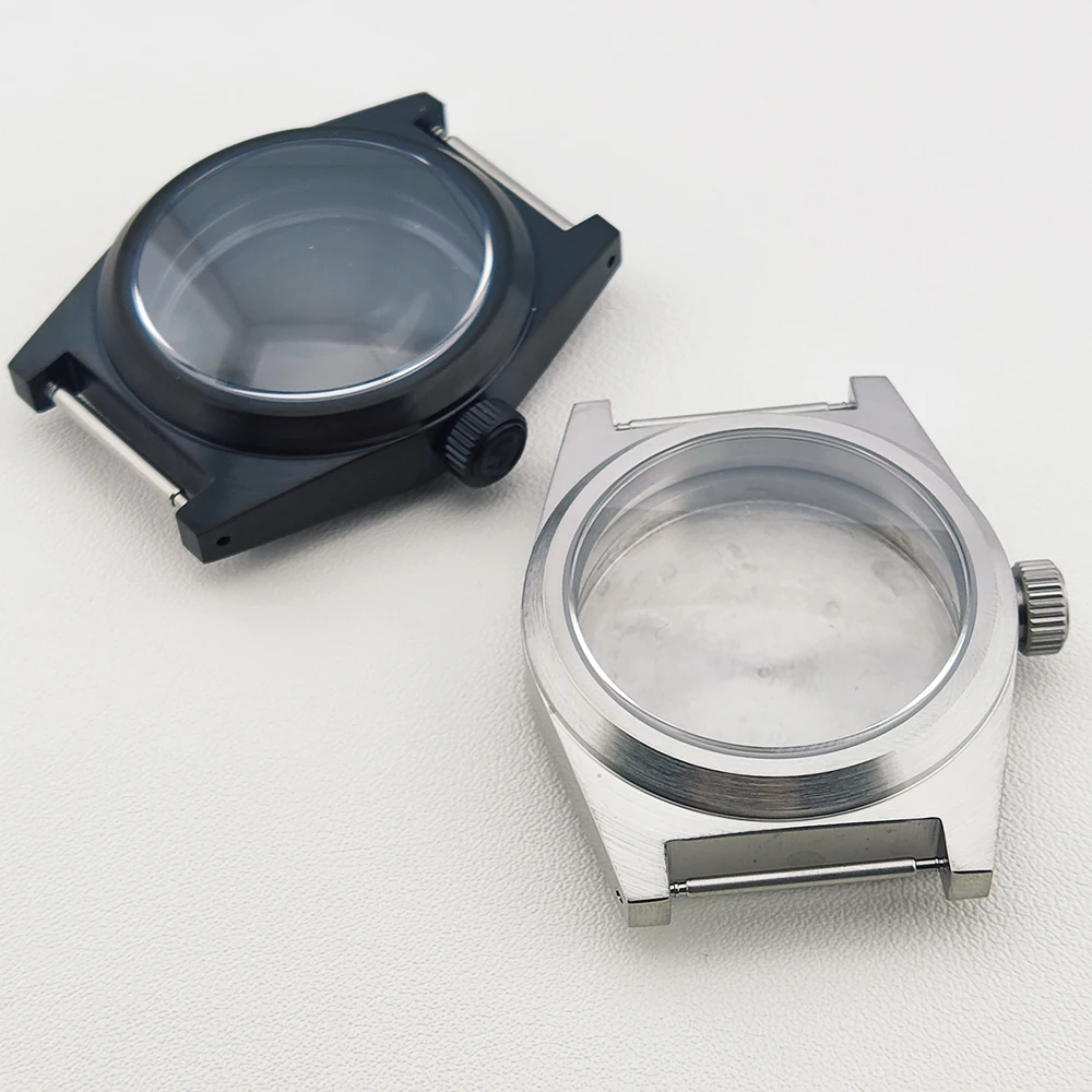 38mm Watch Case nh35 Case Black/Silver Brushed Stainless Steel Case Sapphire Glass For NH35 Movement Waterproof For 28.5mm Dial
38mm Watch Case nh35 Case Black/Silver Brushed Stainless Steel Case Sapphire Glass For NH35 Movement Waterproof For 28.5mm Dial