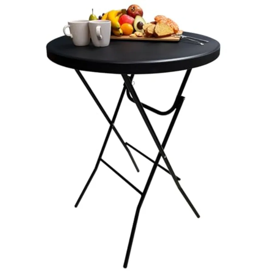 32" Round Plastic Folding High Top Table - Versatile Bar, Cocktail and Portable Pub Table for Parties, Bistro and Events
32" Round Plastic Folding High Top Table - Versatile Bar, Cocktail and Portable Pub Table for Parties, Bistro and Events